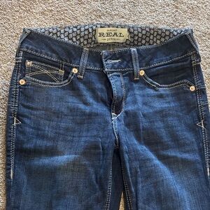 Ariat Women's Dark Blue Boot Cut Jeans 29xl perfect rise boot